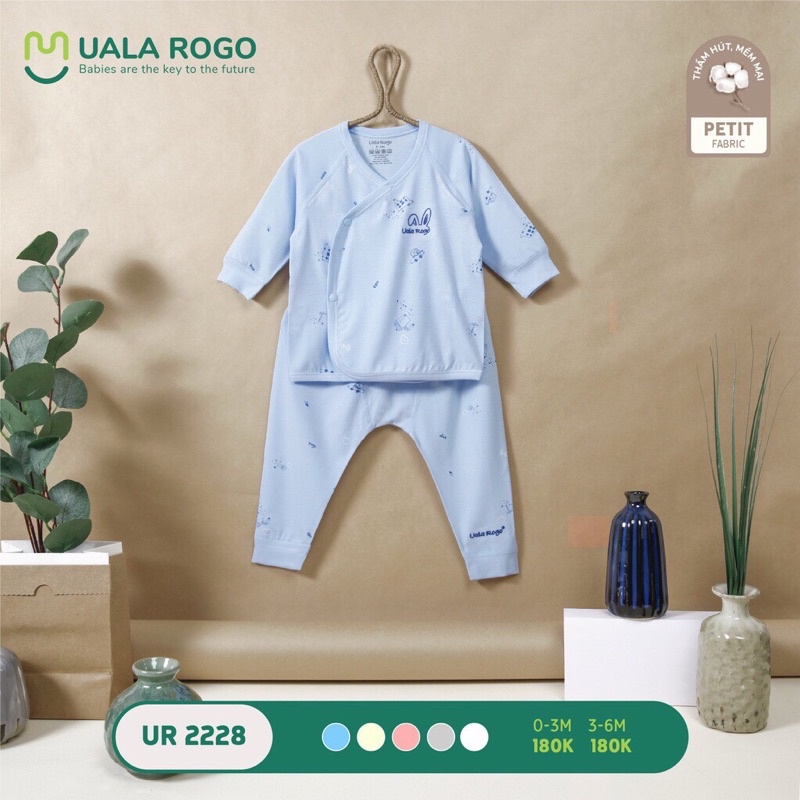 [Ualarogo] Bộ tay dài sơ sinh modal ur3614