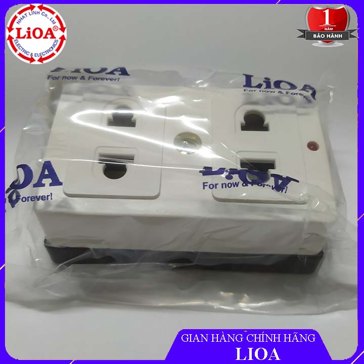 Ổ cắm LIOA kéo dài 3m, 5m - 4 ổ hai chấu có công tắc 1000W - Model: 4TS