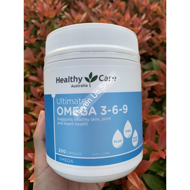 Viên uống hỗ trợ tim mạch, huyết áp Healthy Care Omega 3 6 9 Ultimate 200 viên