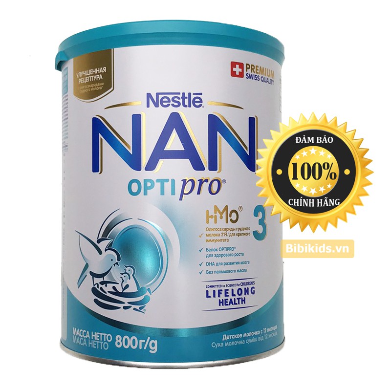 Sữa Nan Nga HMO số 3 800g