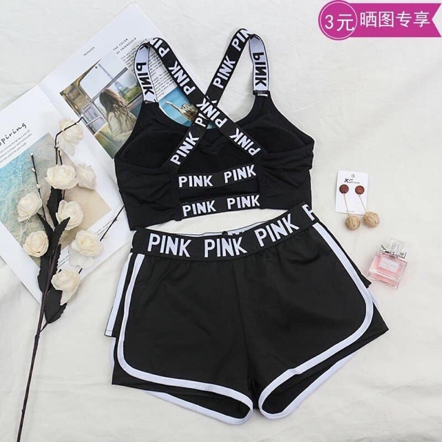 Quần tập gym - tập thể dục,-quần đùi pink hot