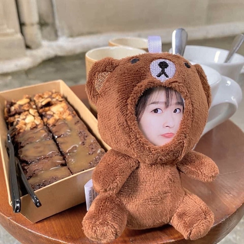 Móc Khoá Gấu Bông In Ảnh