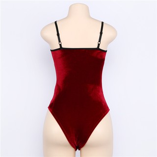 bodysuit nhung đan dây