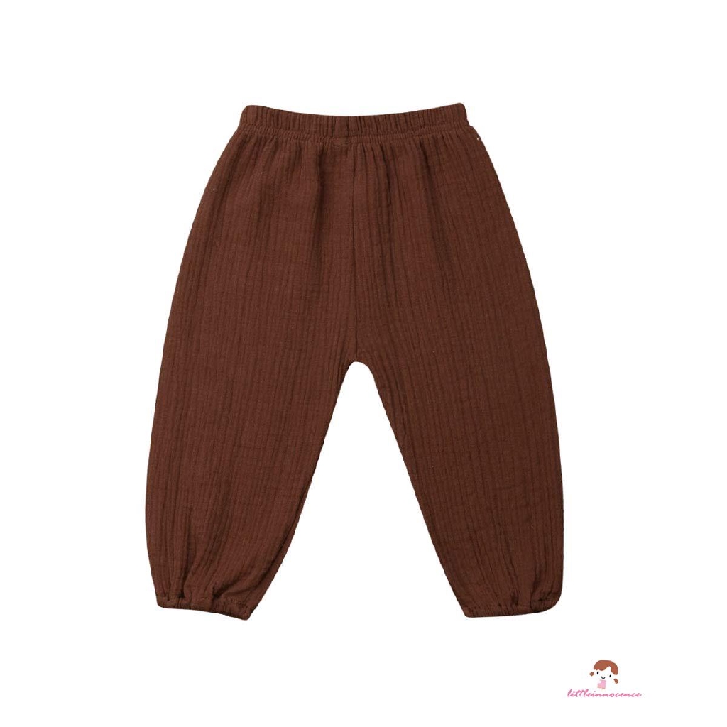 Quần dài cotton phong cách Vintage cho bé