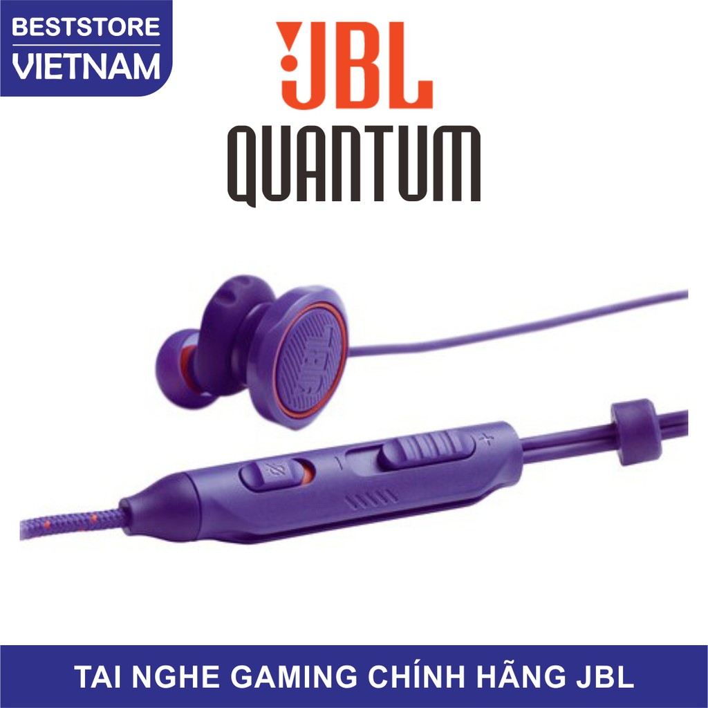 TAI NGHE GAMING IN-EAR JBL QUANTUM 50 - BẢO HÀNH ĐIỆN TỬ 12 THÁNG