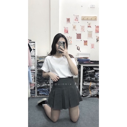 Chân Váy Xếp Ly Bản To Lưng Cao Phong Cách Hàn Quốc, Chân Váy Chữ A | BigBuy360 - bigbuy360.vn