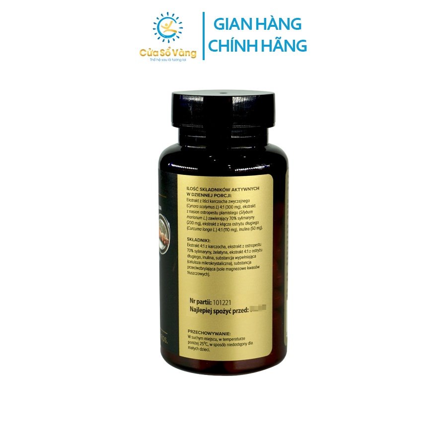 Herbs Healthy Liver Cửa Sổ Vàng Official – Hỗ Trợ Tăng Cường Chức Năng Gan 60 viên/ hộp