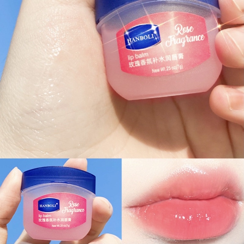 Hủ Mặt Nạ Dưỡng Hồng Môi Ngày Đêm HANBOLI LIP BLAM Son Dưỡng VASELINE ORIGINAL Chống Môi Nứt Nẻ Ngừa Khô Môi