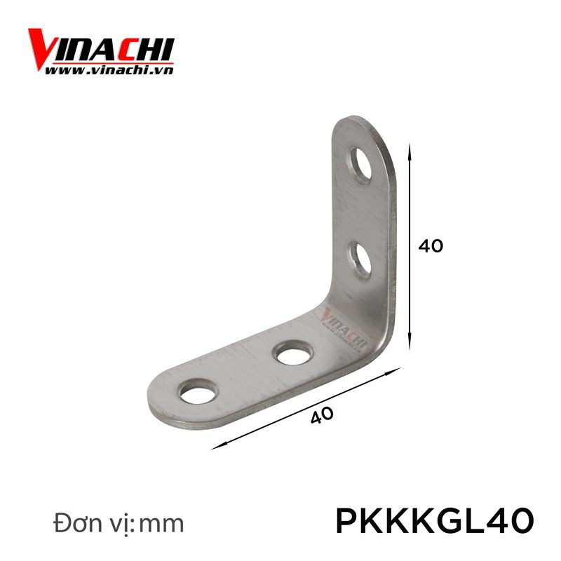 Ke góc vuông inox chữ L - Ke góc chữ L chuyên dùng để gắn kết hai thanh nhôm định hình vuông lại với nhau