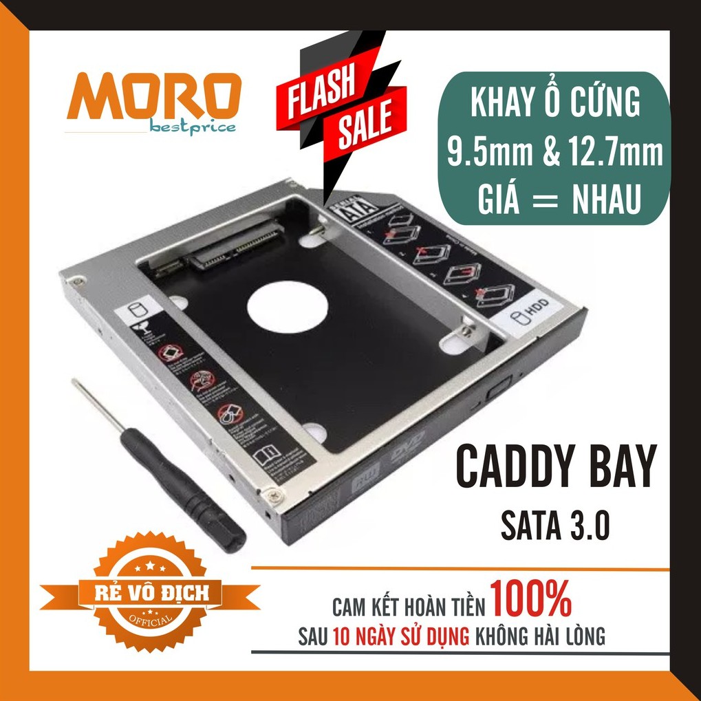 Caddy Bay 9.5mm SATA 3.0 cho laptop
