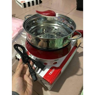 Ca Nấu Mì 18cm Có Xửng Hấp