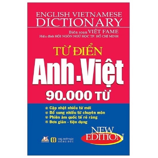 Sách - Từ Điển Anh Việt 90000 Từ