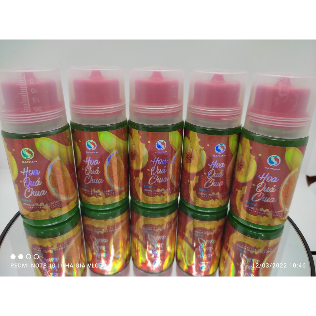 Tinh mùi câu cá Hoa quả chua Sa Phạm 60ml - Hương liệu câu cá Chép , Trôi , Trắm