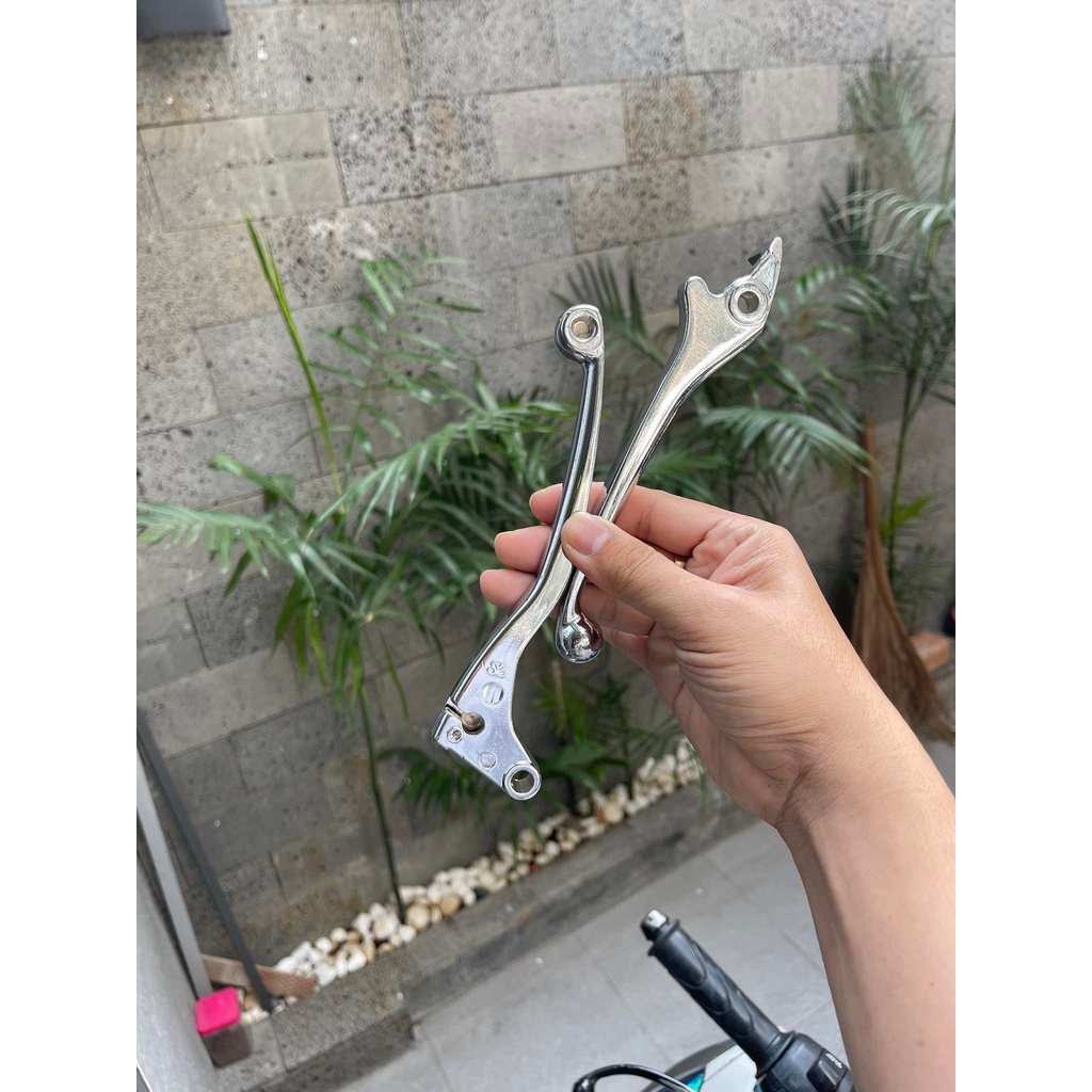 Cặp tay thắng Xi keng inox gắn Winer , Sonic 150R các đời " bao sáng "