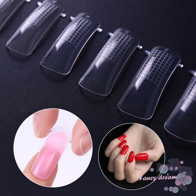 Set 100 móng tay giả tự sơn màu cho nữ