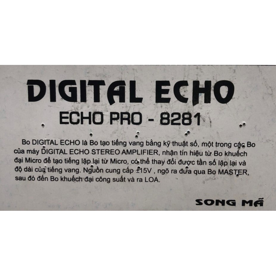 BO MẠCH AMPLY TẠO TIẾNG VANG DIGITAL ECHO 8281- SONG MÃ