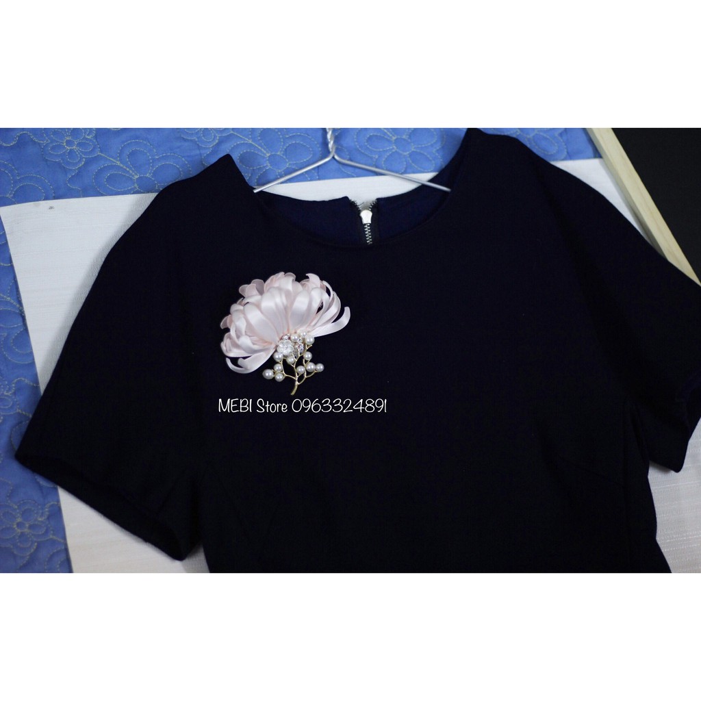 (Ảnh thật 100%) Hoa cài áo handmade mẫu cúc nửa bông cành trai sang chảnh