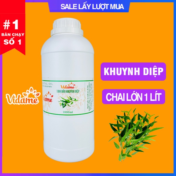 [TRỢ GIÁ] 1 Lít Tinh Dầu Khuynh Diệp Nguyên Chất VIDAME - Hàng Công Ty Nhập Khẩu Ấn, đuổi muỗi, xông phòng cho bé