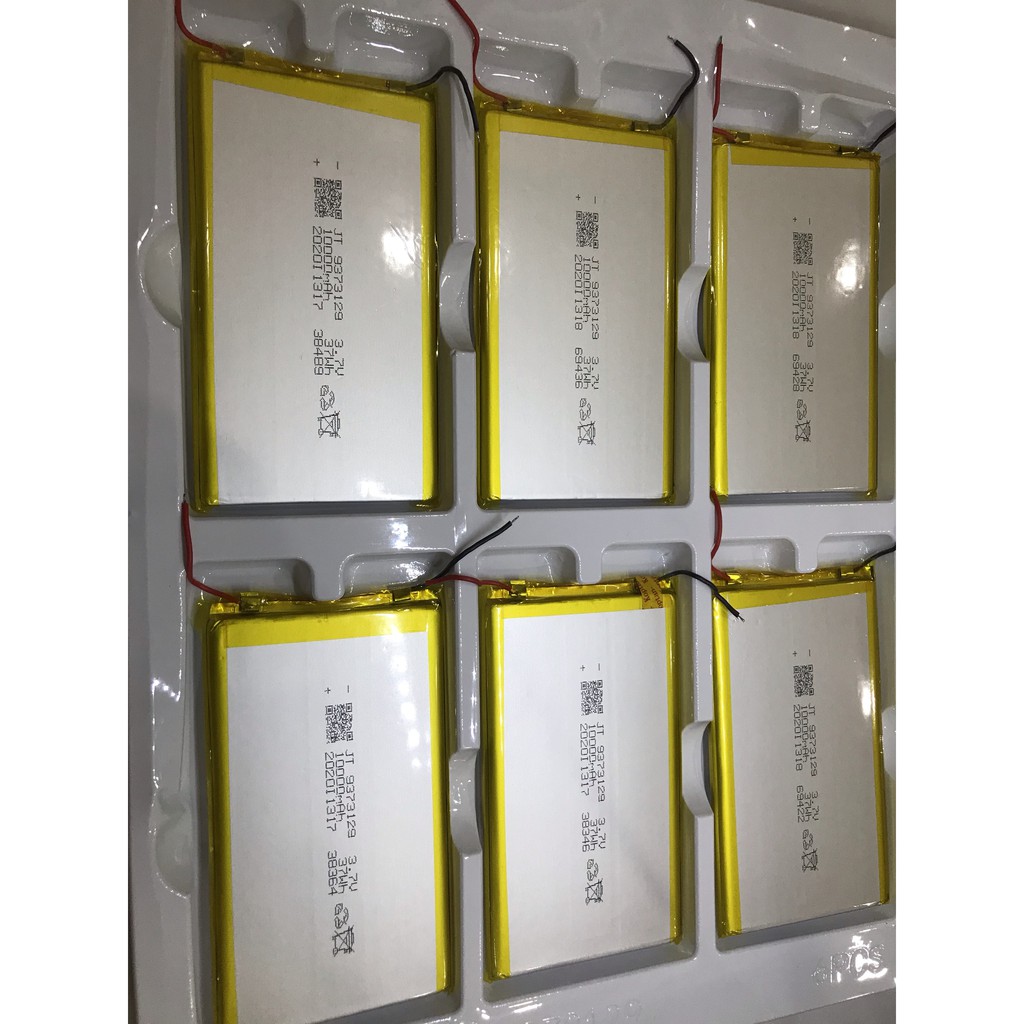 Pin Lithium-Polymer 3.7V 10000mAh 9373129 mới 100% chuẩn dung lượng- có mạch bảo vệ