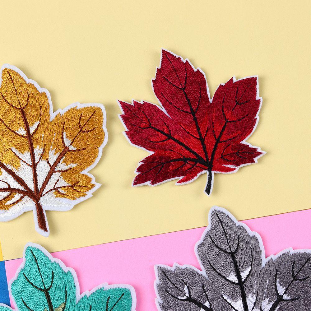 YIYU Miếng Dán Trang Trí Quần Áo Hình Lá Phong Mềm Thân Thiện Với Môi Trường