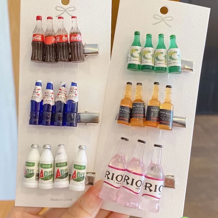 Kẹp tóc hình thức ăn dễ thương phong cách Hàn Quốc