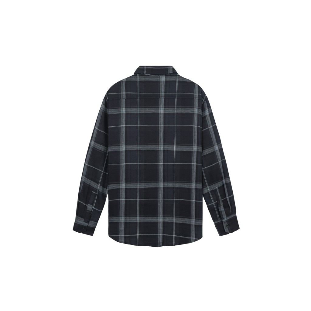 Áo Sơ Mi Flannel Màu Navy Sọc Trắng | BigBuy360 - bigbuy360.vn