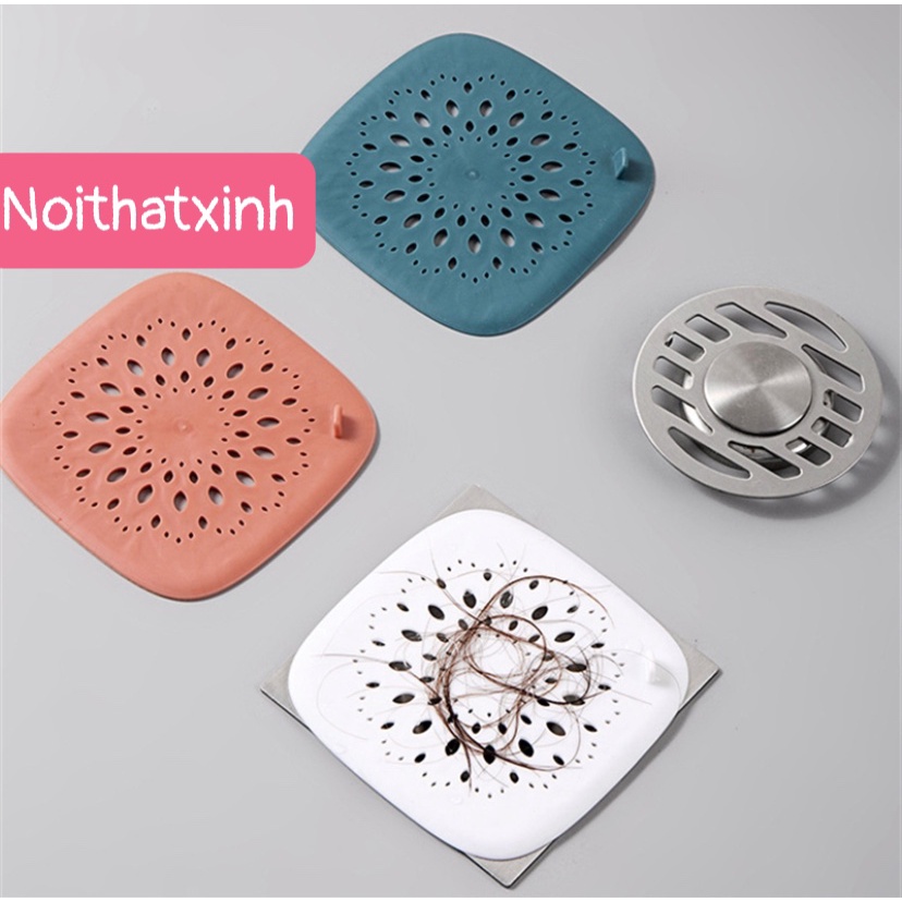 Miếng chặn rác nhựa dẻo siêu tiện dụng cho bồn rửa mặt, rửa chén, lỗ thoát nước R945