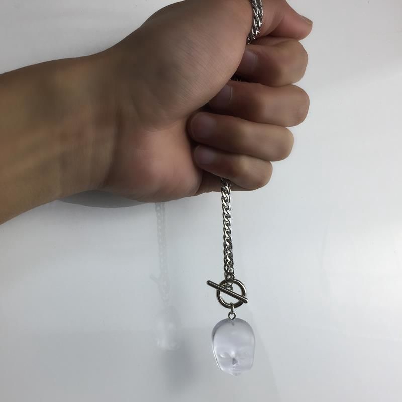 Dây chuyền thép titan mặt búp bê phong cách hip hop mới lạ cho nam nữ 22283