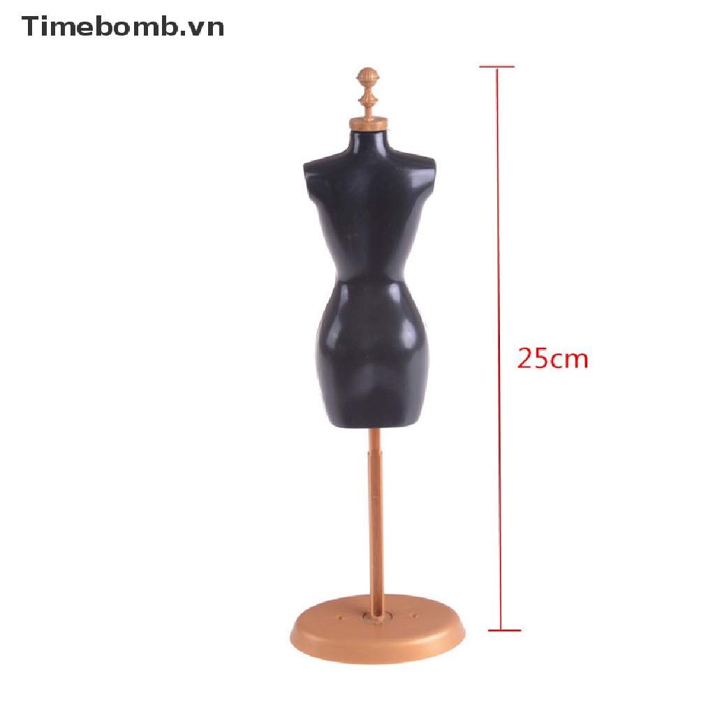 Mô Hình Ma Nơ Canh Màu Đen 25cm Trưng Bày Quần Áo Cho Búp Bê