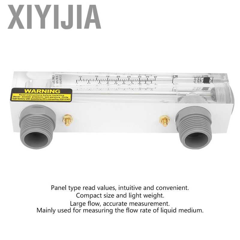 Xiyijia 1-10GPM LZM-25 Knob Panel Type Liquid Flowmeter Flow Meter Measurement ZG1&quot;