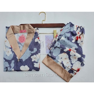 [ĐỒ BỘ PIJAMA LỤA MANGO] Đồ bộ mặc ở nhà tay ngắn [video+ hình ảnh shop tự quay]