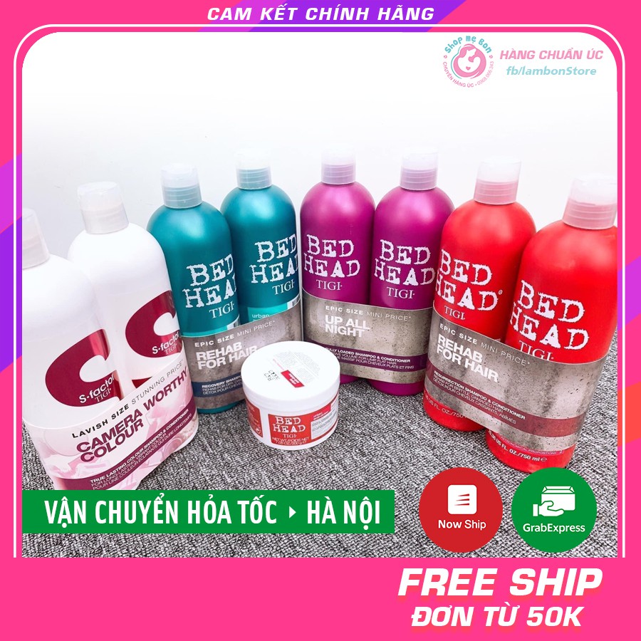 [Chính hãng] CẶP DẦU GỘI, XẢ TIGI BEDHEAD ĐỎ 750ml (Date mới nhất)