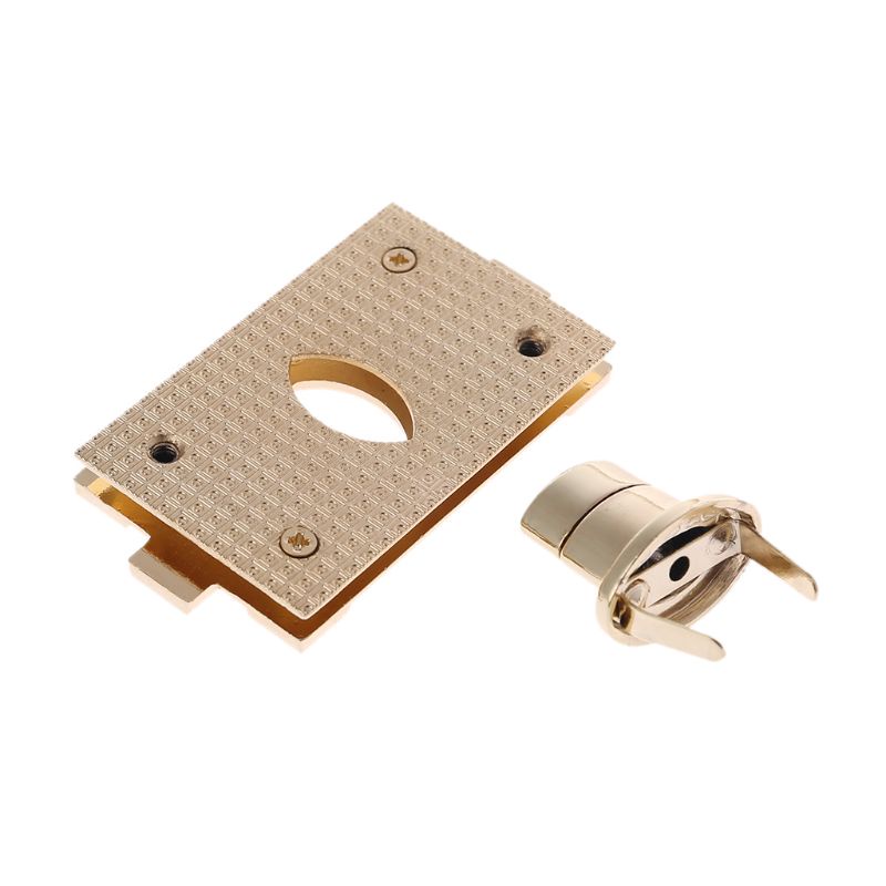 Khóa Vặn Hình Chữ Nhật DIY Bằng Da Dành Cho Túi Xách Da