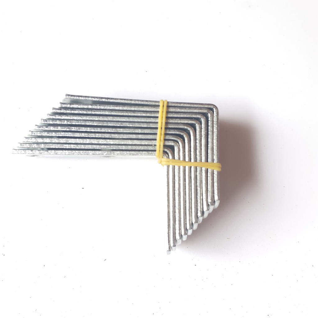 Bộ 20 pad góc vuông, ke góc vuông 5 x 8cm rộng 1.5cm. Chất liệu thép mạ kẽm