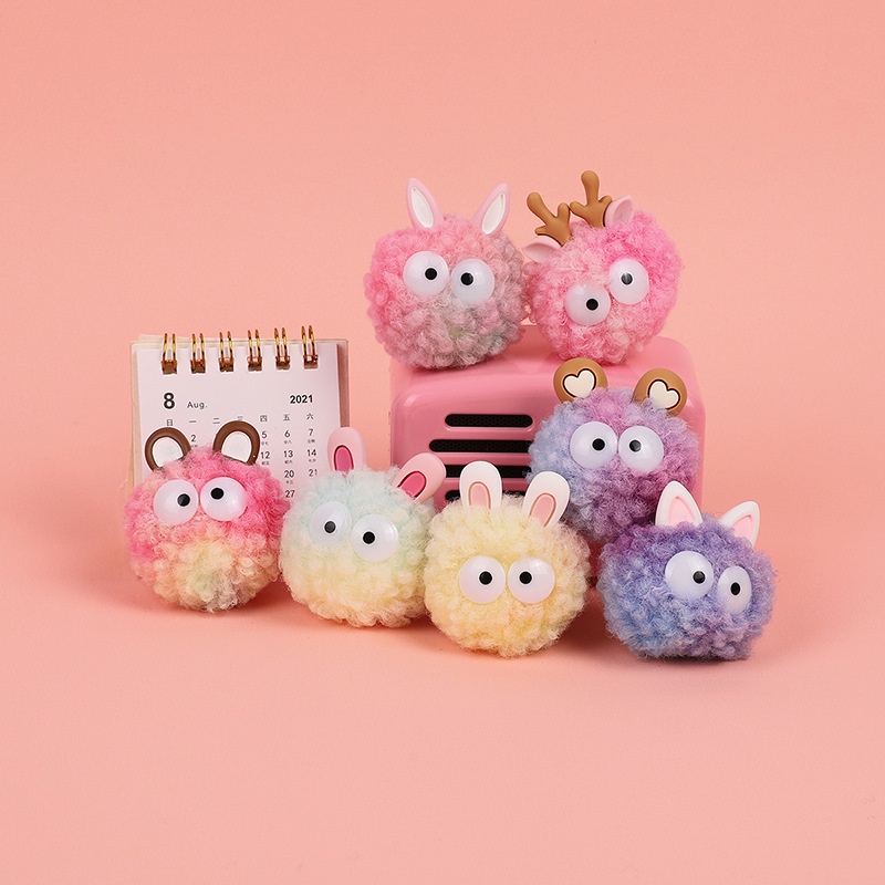 Sticker dép crocs2021 Hạt CharmButton Mới - Quả Bóng Lông Xù # 2