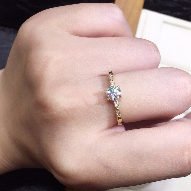 Nhẫn Titan Đính Đá Thời Trang Dành Cho Nữ