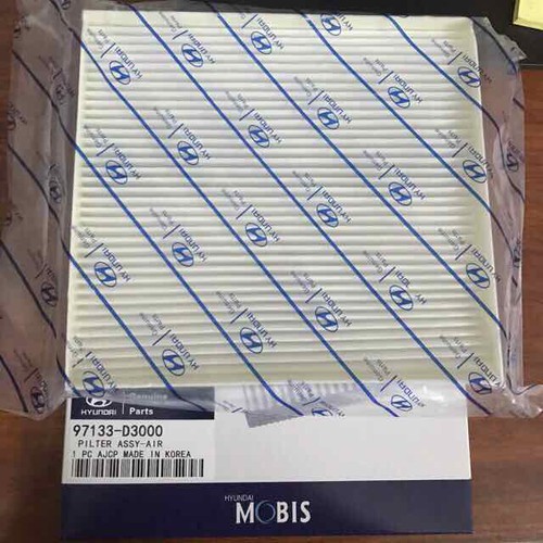 Lọc gió điều hòa, máy lạnh Accent,Seltos, Tucson, Kona, Sportage Mã:97133D1000/97133D3000/97133D3200
