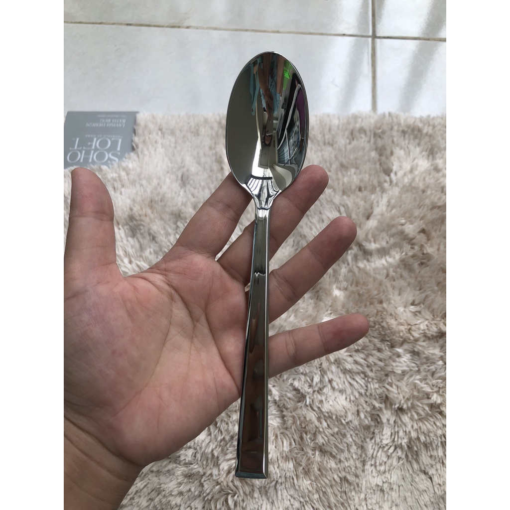 Bộ THÌA DĨA  SIZE TRUNG 19CM hãng VIILEROYY BOCH inox 304 phong cách Châu Âu