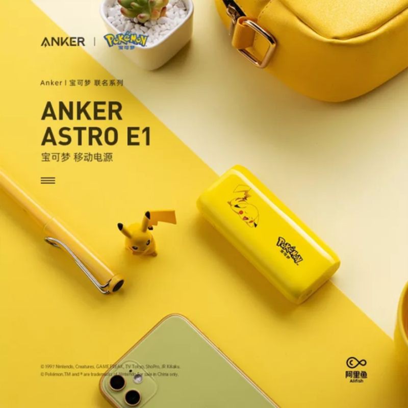 Anker  Astro E1 5200mAh phiên bản Pokemon siêu đẹp