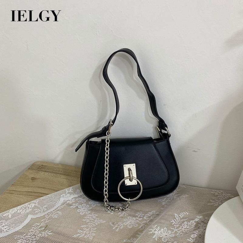 IELGY Túi đeo vai kẹp nách IELGY phối dây xích thời trang dễ phối đồ cho nữ