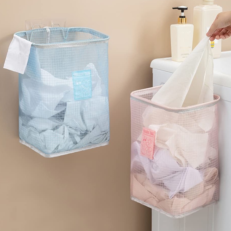 1 Giỏ Đựng Quần Áo Dơ Bằng Nylon Chống Nước Sức Chứa Lớn Đa Năng Có Thể Gập Gọn