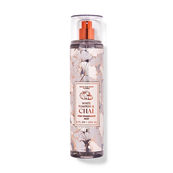 Xịt thơm lưu hương toàn thân Bath and Body works-White Pumpkin & Chai