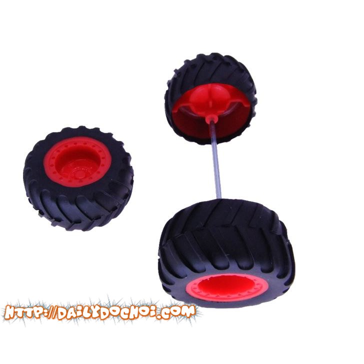 Bánh xe cao su đường kính 39mm trục 2mm hàng chất lượng cao giá bán 1 cái