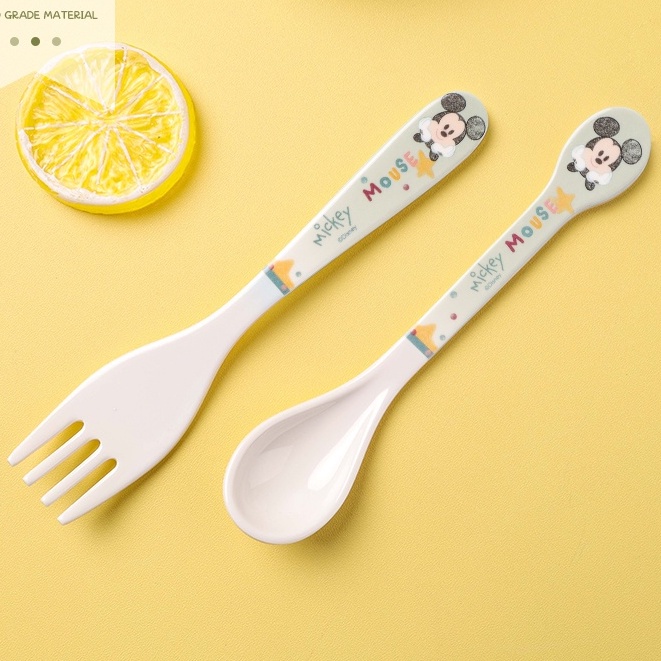 Set Muỗng nĩa Melamine in hoạt hình Disney size nhỏ cho bé