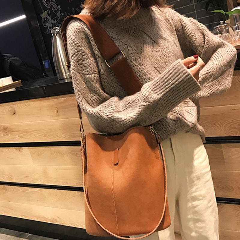 Túi Xách Da PU Dây Đeo Chéo Thời Trang Cho Nữ