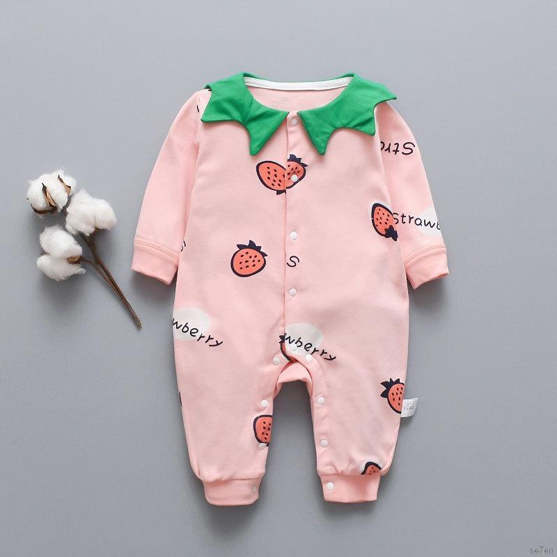 Jumpsuit Tay Dài In Hoạ Tiết Cho Bé 0-24 Tháng Tuổi