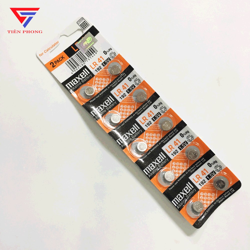 1 Viên Pin Maxell AG3 LR41 192 1.5V Hàng Chính Hãng