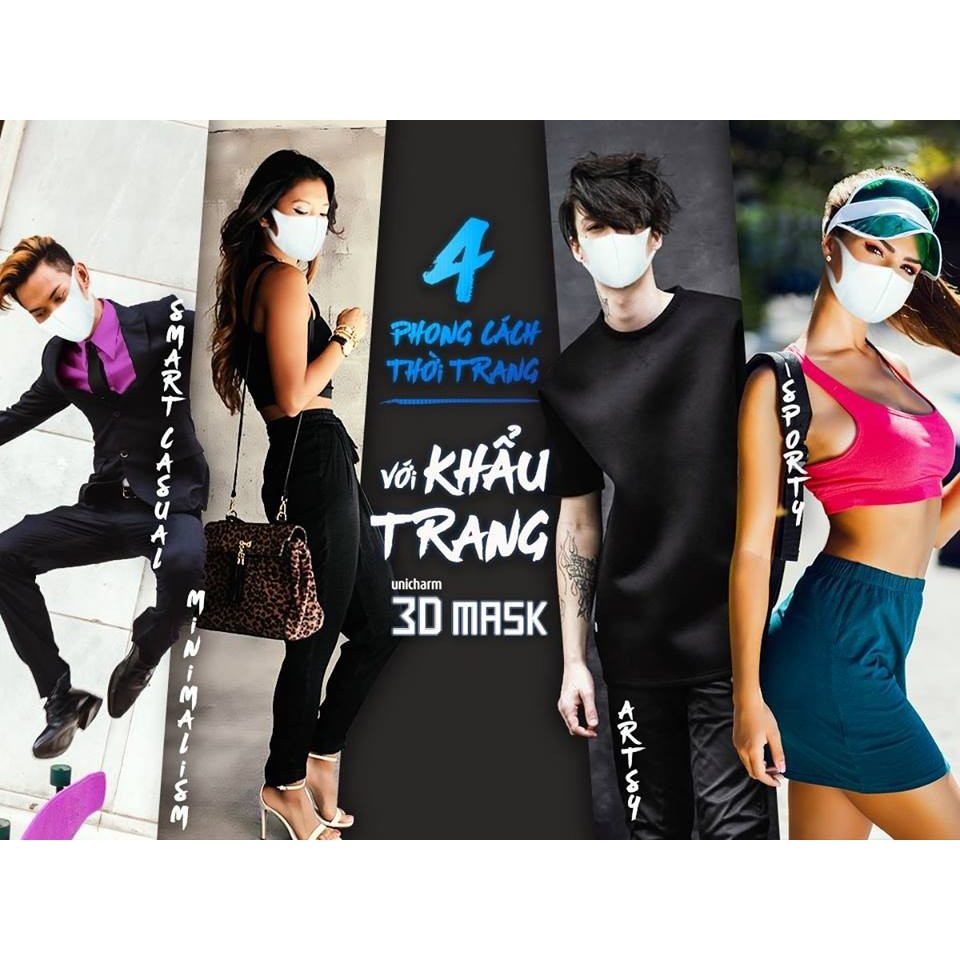 Bộ 5 hộp khẩu trang ngăn khói bụi Unicharm 3D Mask Superfit (Made in Japan) - Hộp 5 cái | BigBuy360 - bigbuy360.vn