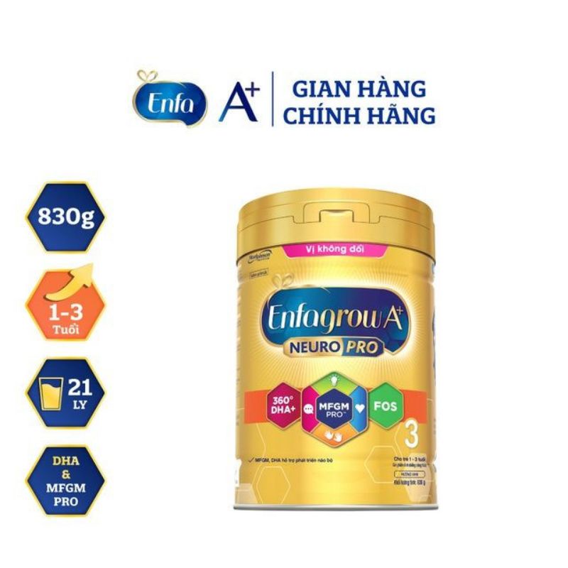 Sữa bột Enfagrow A+ Neuropro số 3 830g