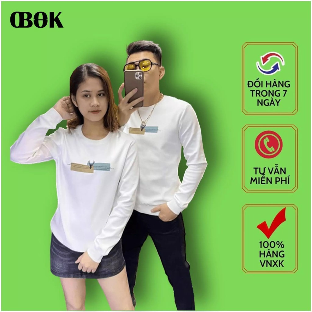 Áo Thun Nam OBOKFASHION, Áo Phông Nam Cổ Tròn Tay Dài, Chất Liệu Cotton, Mềm Mịn, Cao Cấp ATD29